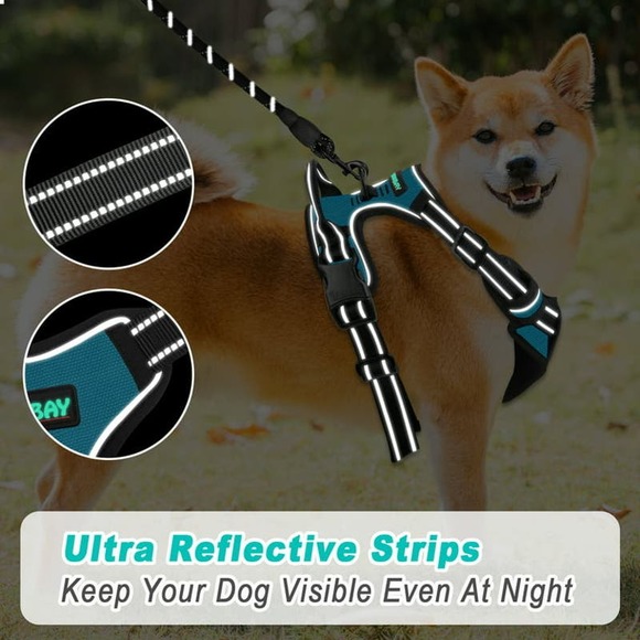 No Pull BARKBAY Dog Harness - Medium Size for Adventures and Walks SZ Medium - Picture 4 of 8